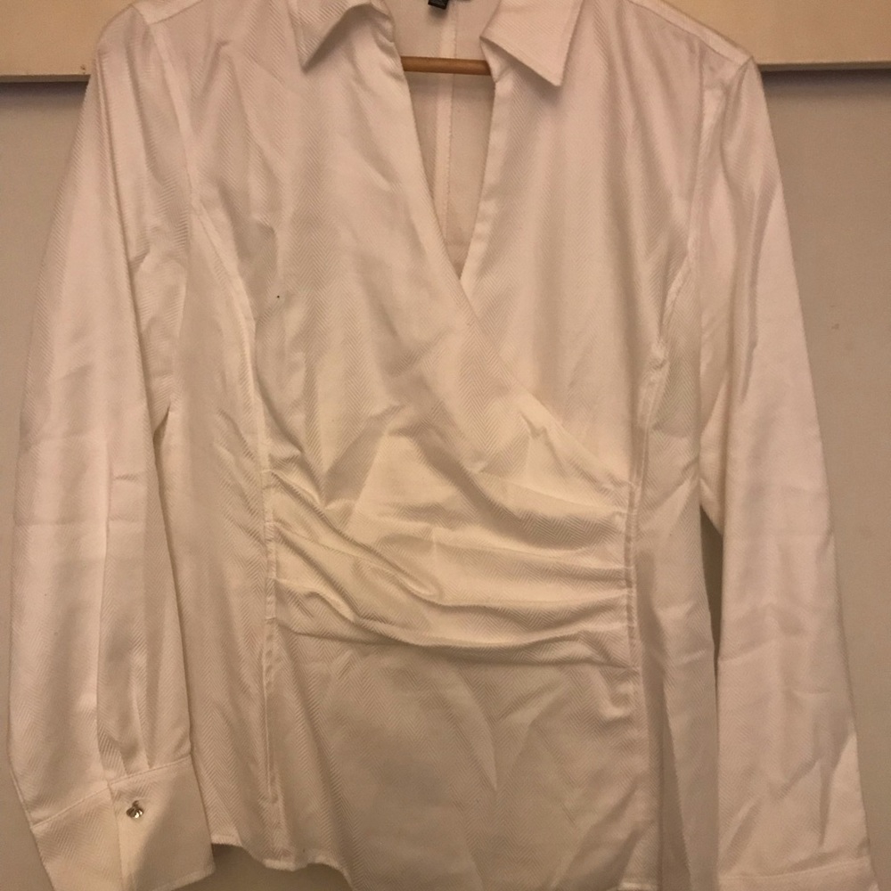 Talbots white blouse